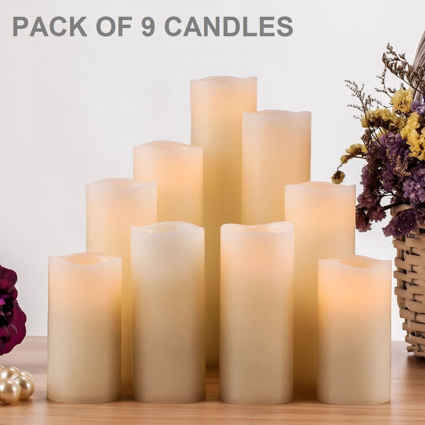 Flickering Candle Flameless Candle Battery Operated Safe