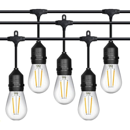 Outdoor Festoon Light String Lights 15M 15 LED Bulbs