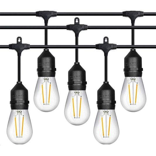 Outdoor Festoon Light String Lights 15M 15 LED Bulbs