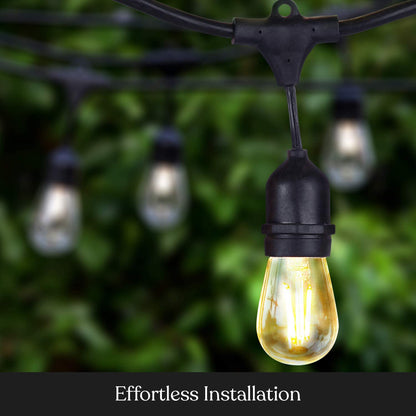 Outdoor Festoon Light String Lights 15M 15 LED Bulbs