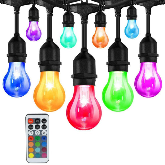 Outdoor Festoon Light String Lights 20M 24 LED Bulbs