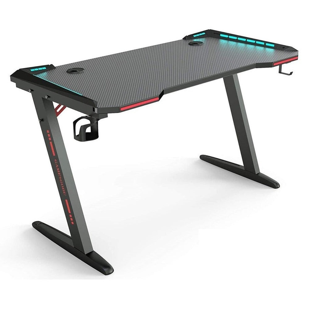 Gaming Desk Table Computer Desk RGB Light 120cm