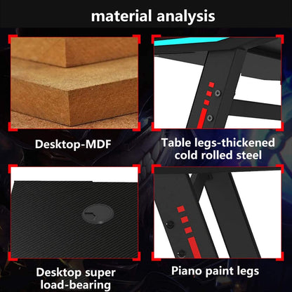 Gaming Desk Table 100CM RGB
