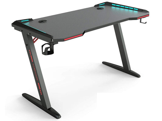 Gaming Desk Table Computer Desk RGB Light 120cm