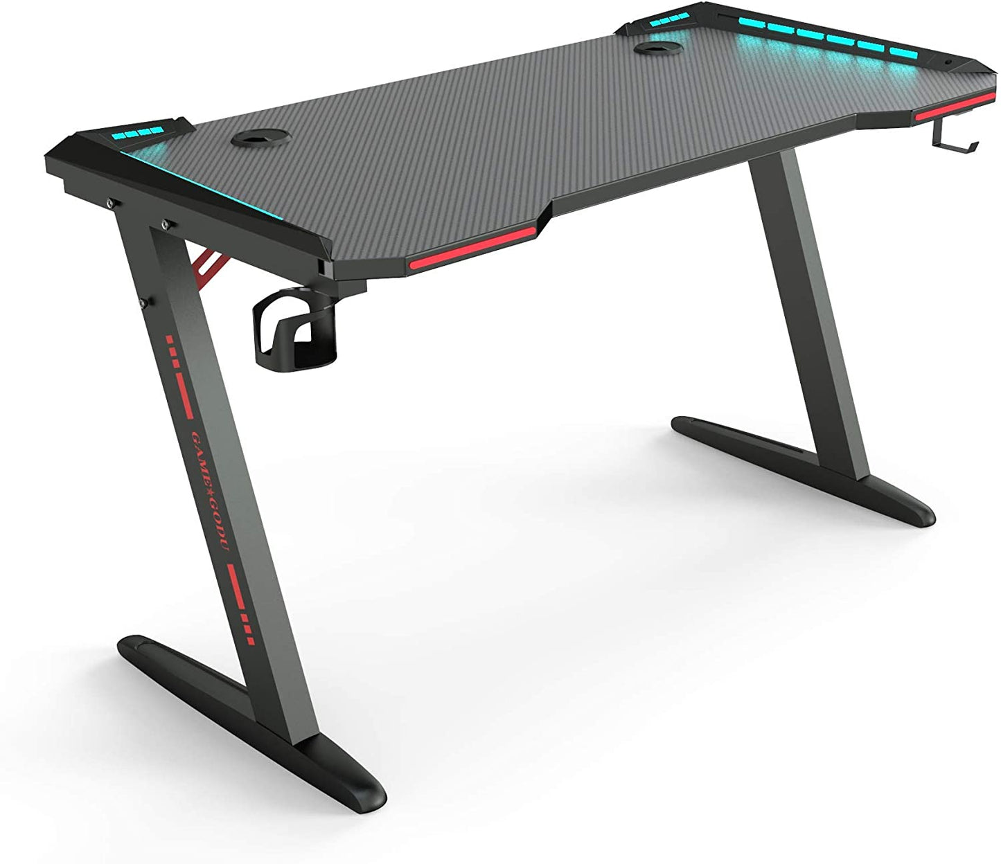 Gaming Desk Table Computer Desk RGB Light 120cm