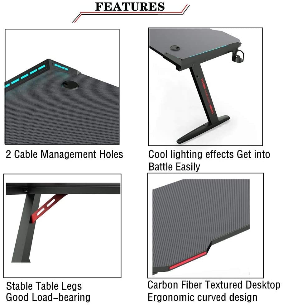 Gaming Desk Table 140CM Computer Tables