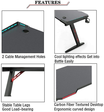 Gaming Desk Table 140CM Computer Tables