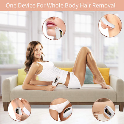 IPL Hair Removal System, Permanent Painless 999,999 Flashes