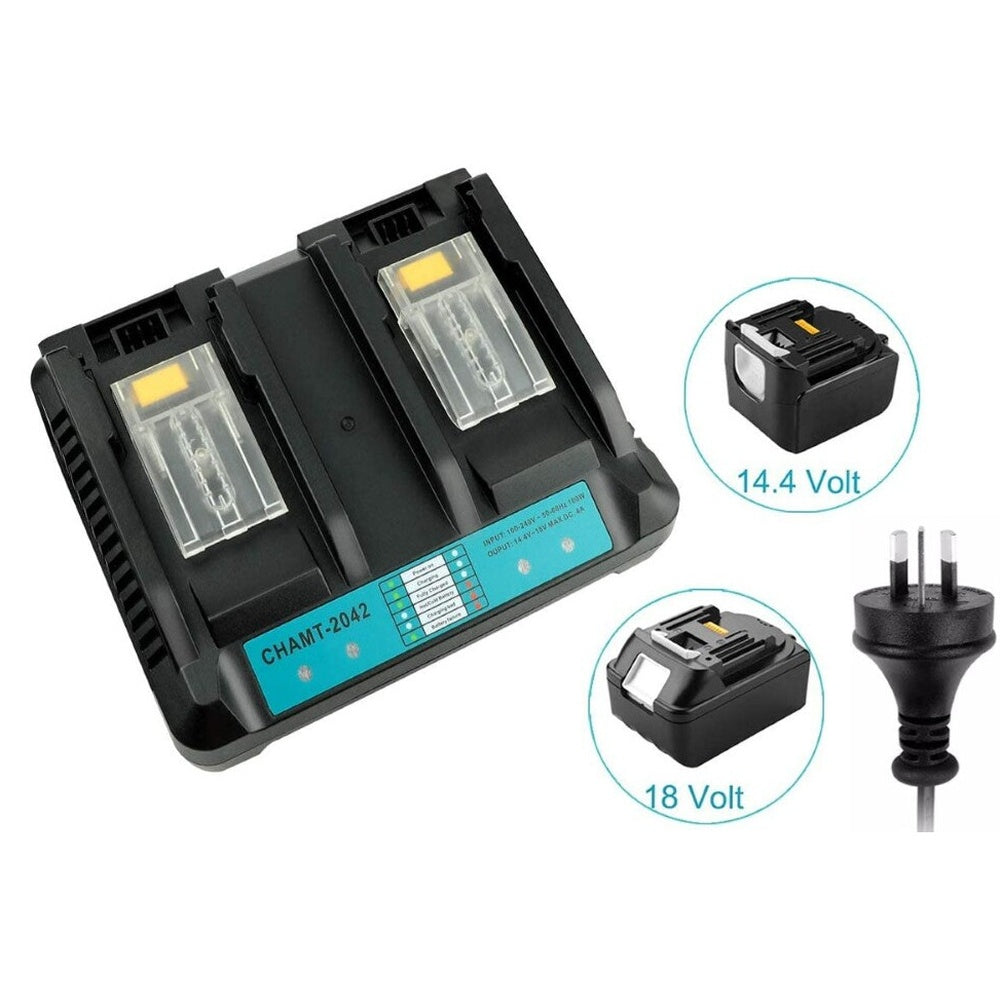 Makita Battery Charger DC18RD Dual Port Charger for Makita Battery
