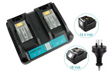 Makita Battery Charger DC18RD Dual Port Charger for Makita Battery