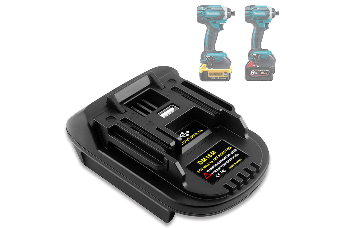 Milwaukee Dewalt To Makita Adapter 18V Lithium Compatible Replacement