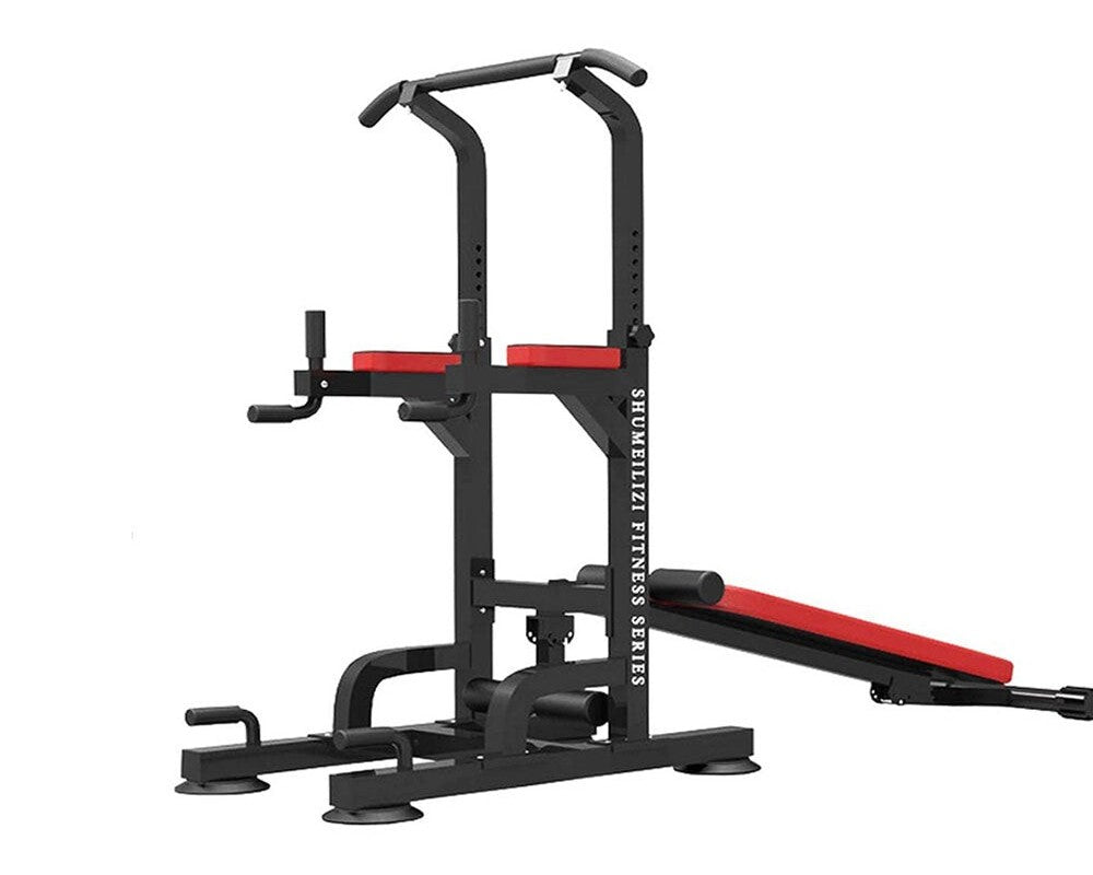 Weight Bench Chin Up Pull Up Station Power Tower