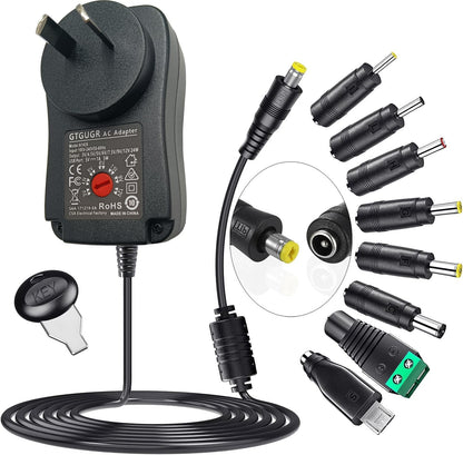 30W Universal Adjustable Power Adapter Power Supply