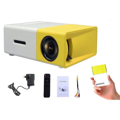 Projector HD 1080P Portable HDMI USB
