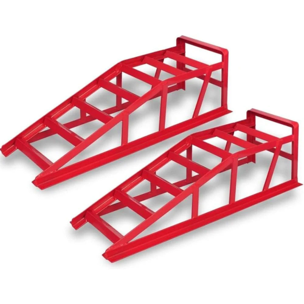 Car Ramps Pair 2000kg Ramp Red