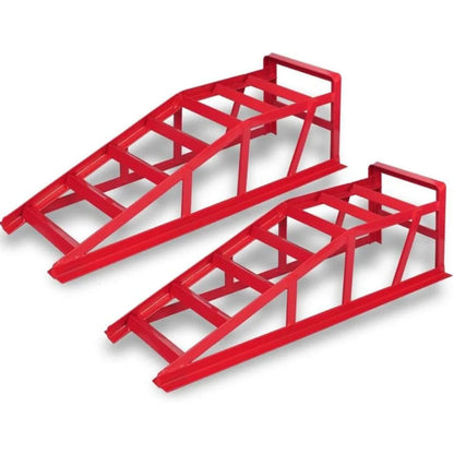 Car Ramps Pair 2000kg Ramp Red