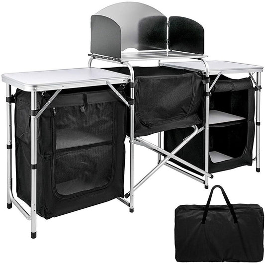 Camping Kitchen Table Portable Folding Camp Cook Table