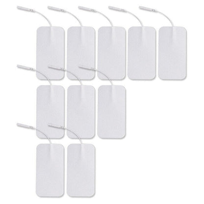 10PC Rectangle Replacement Pads for Tens Machine Massager