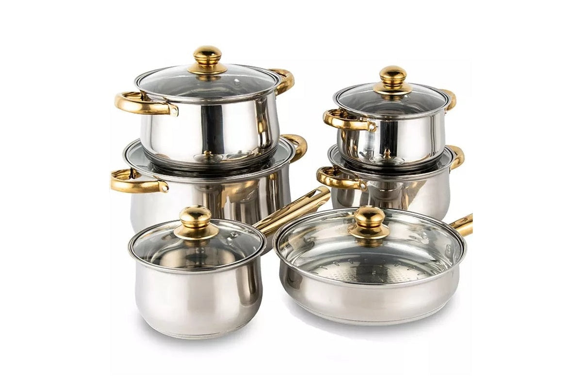 Cookware Set for Induction Electric and Gas Cooktops