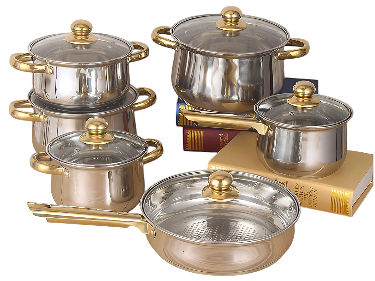 Cookware Set for Induction Electric and Gas Cooktops