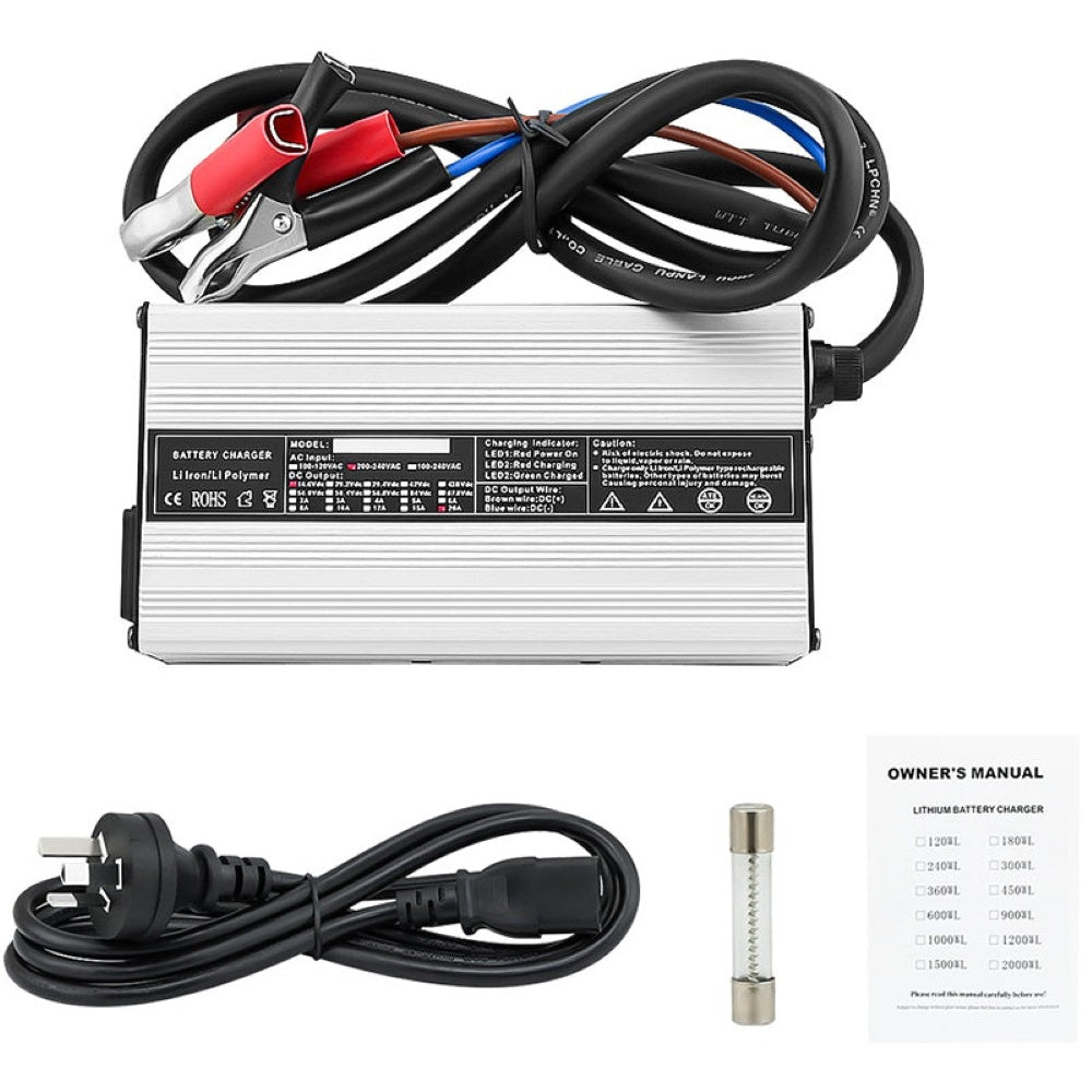 Lithium AC/DC 12V 20A Battery Charger For Lithium Iron LiFePO4