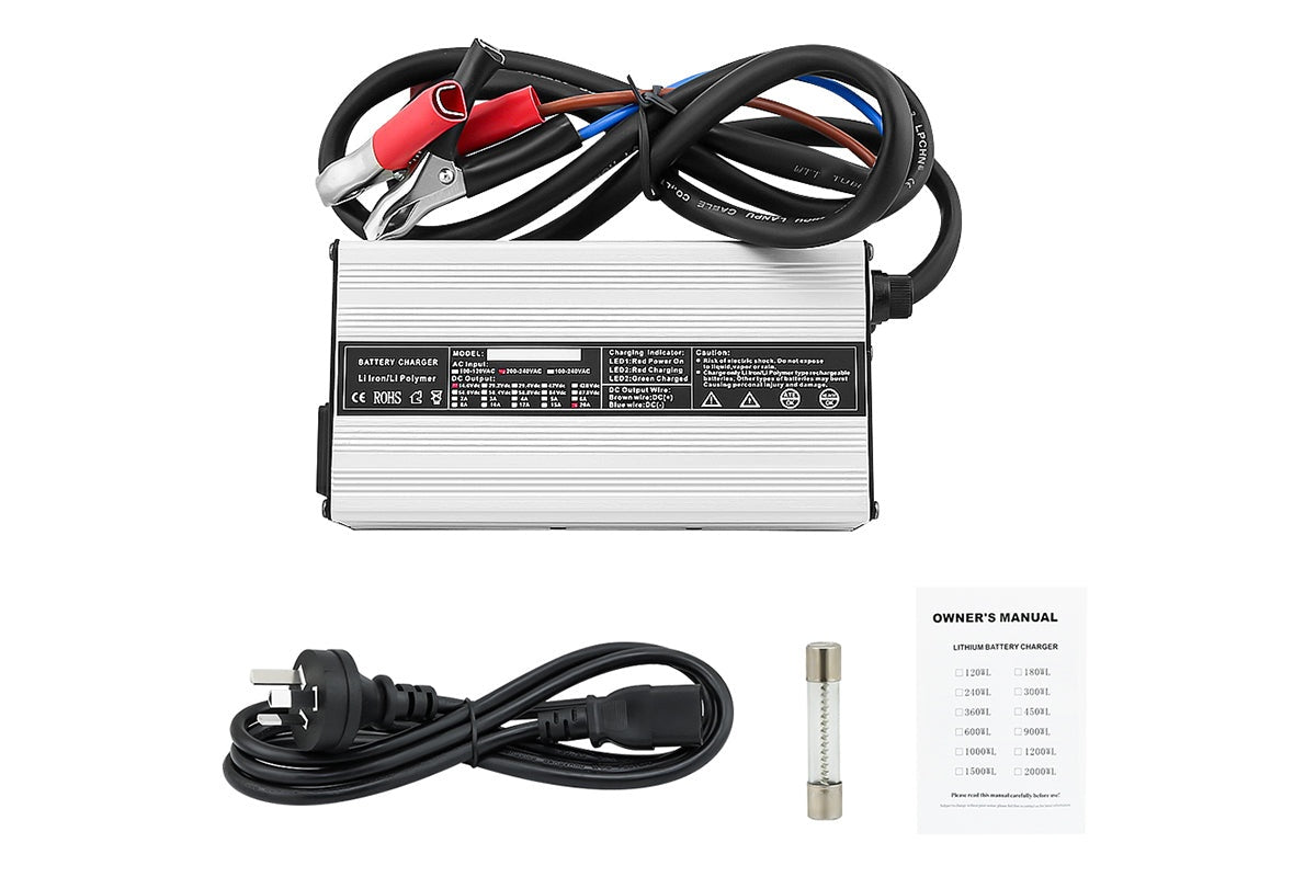 Lithium AC/DC 12V 20A Battery Charger For Lithium Iron LiFePO4