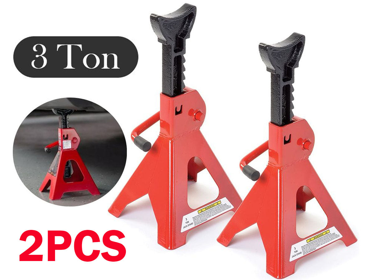 Axle Stand Pair Steel Jack Auto Stands, 3 Ton Capacity