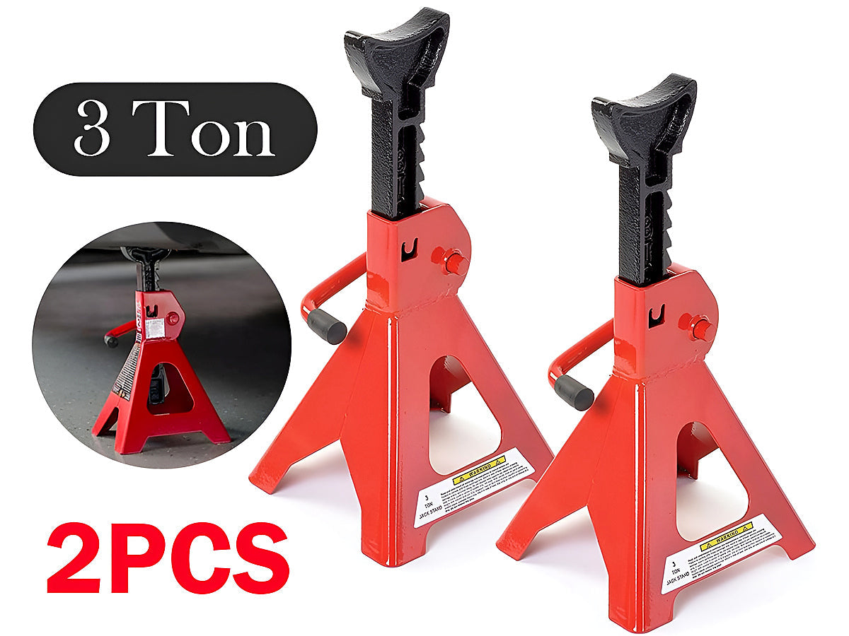 Axle Stand Pair Steel Jack Auto Stands, 3 Ton Capacity