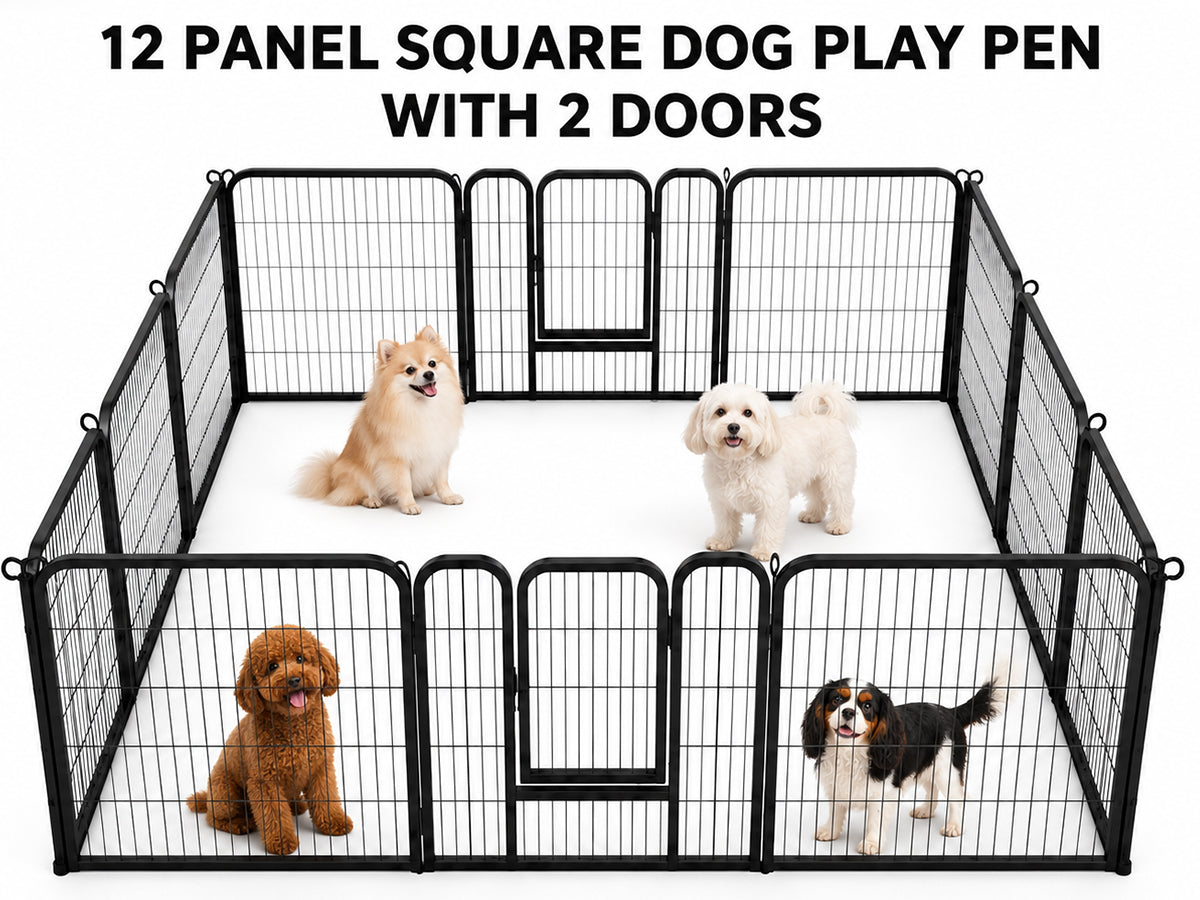 12 Panels Heavy Duty Dog Pen