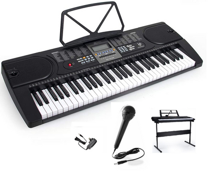 Electronic Keyboard Piano and Piano Stand