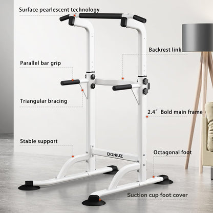 Power Tower Pull-Up & Chin-Up Station – Adjustable Workout Equipment