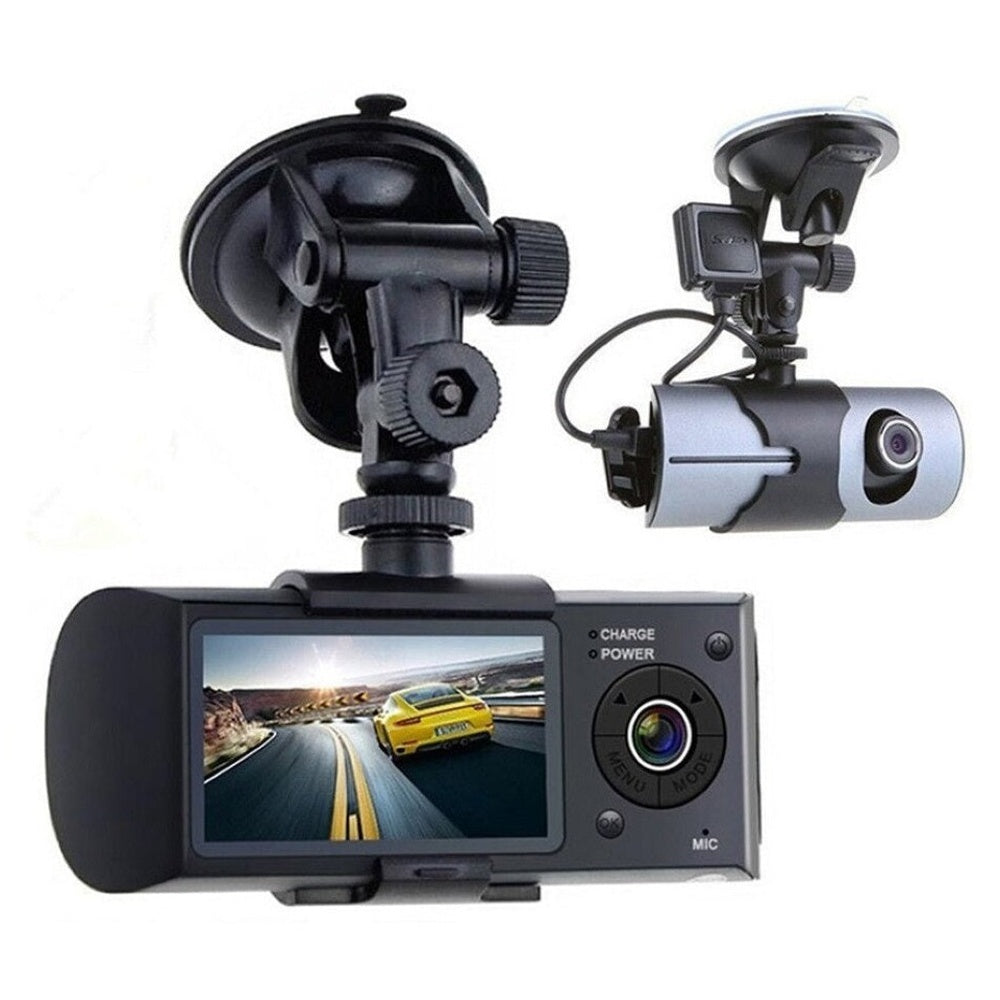 Dual Car Dash Camera with GPS - Front and Rear