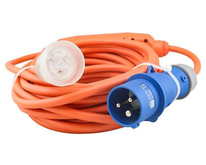 Caravan Lead Camping Lead 16A to 10A RCD Lead Cable 10M