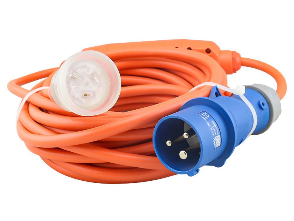Caravan Lead Camping Lead 16A to 10A RCD Lead Cable 10M