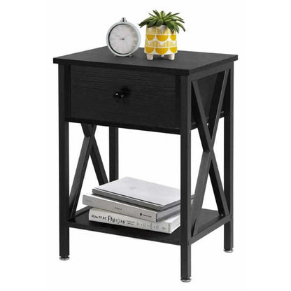 Bedside Table with Drawers Brand New