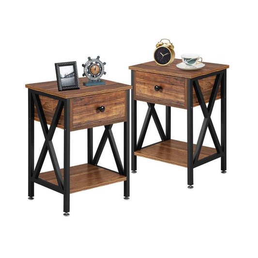 Bedside Table Nightstands with Drawer