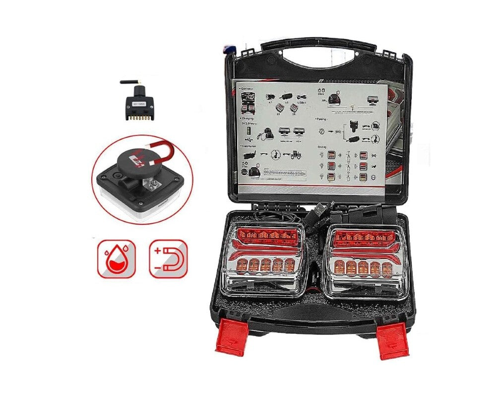 Trailer Light Magnetic Wireless LED Trailer Truck Tail Lights