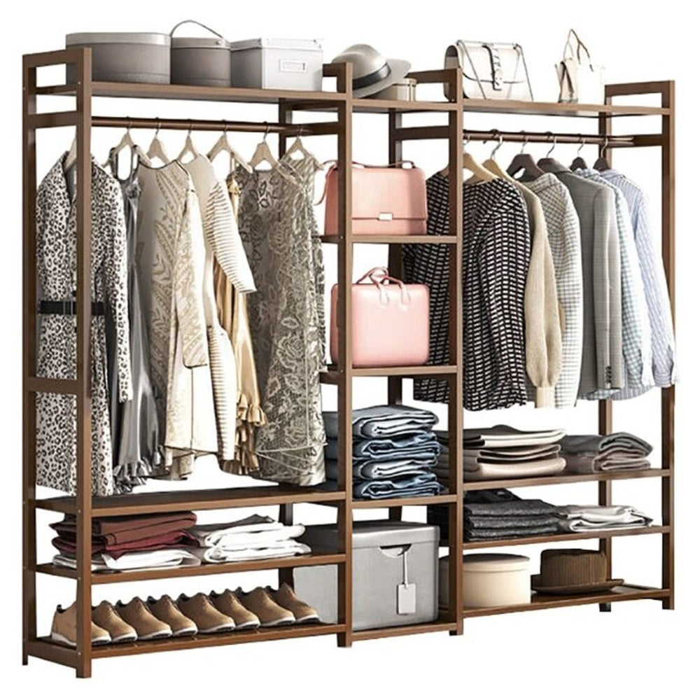 Bamboo Wardrobe Clothes Rack