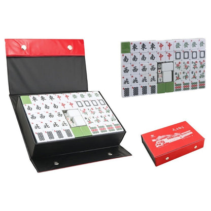 Mahjong Set With Numbers and Characters Green