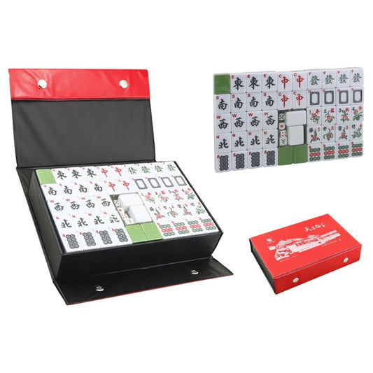 Mahjong Set With Numbers and Characters Green
