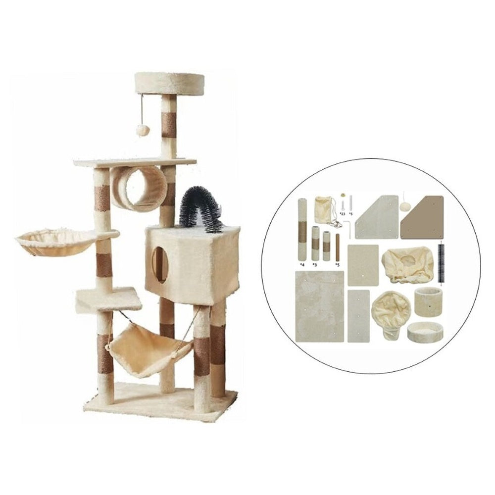 Cat Tree House Scratching Post Tree Play House