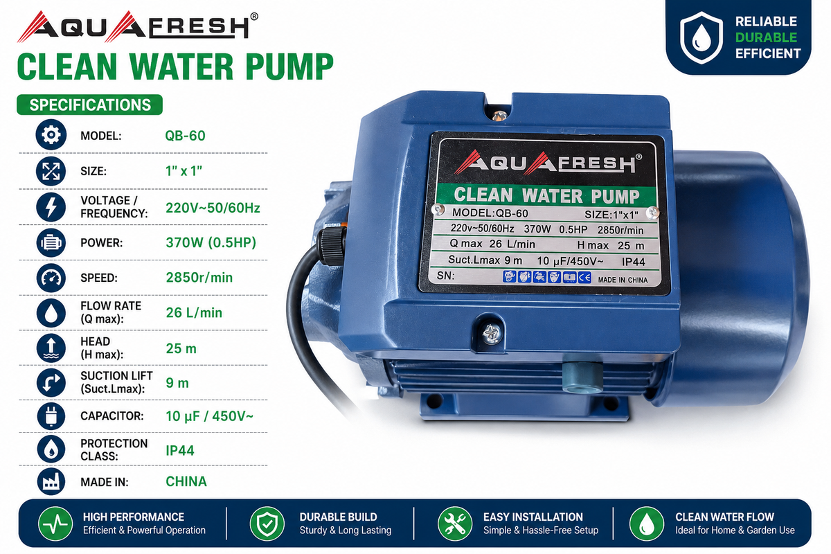 370W(0.5HP) Water Pump
