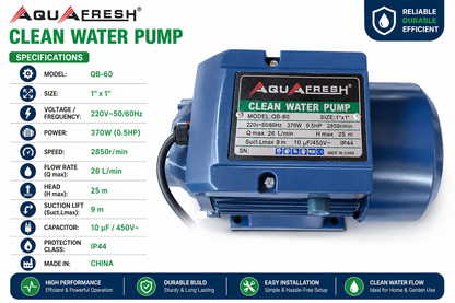 370W(0.5HP) Water Pump