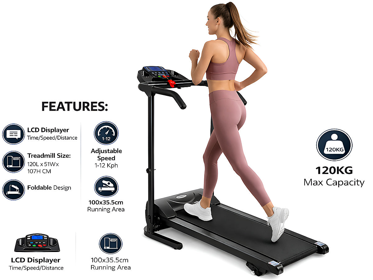 Treadmill Electric Treadmill Foldable 1-10KM/H
