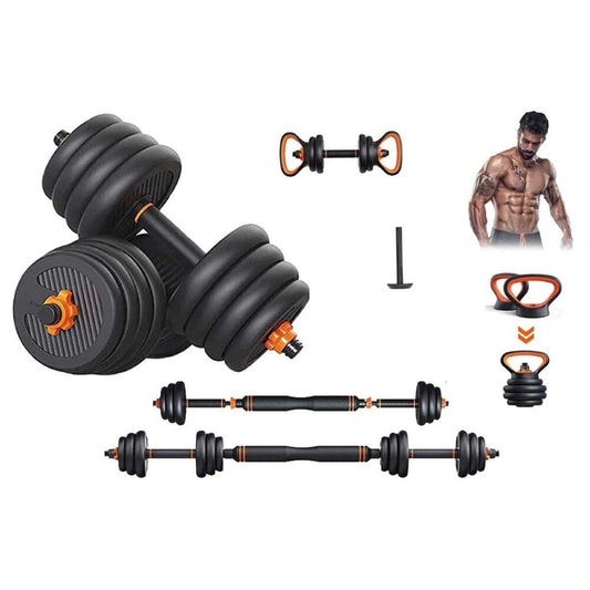 Adjustable Dumbbells Set 30KG with Barbell