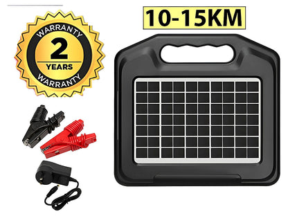 Solar Electric Fence Energiser Energizer 10-15KM