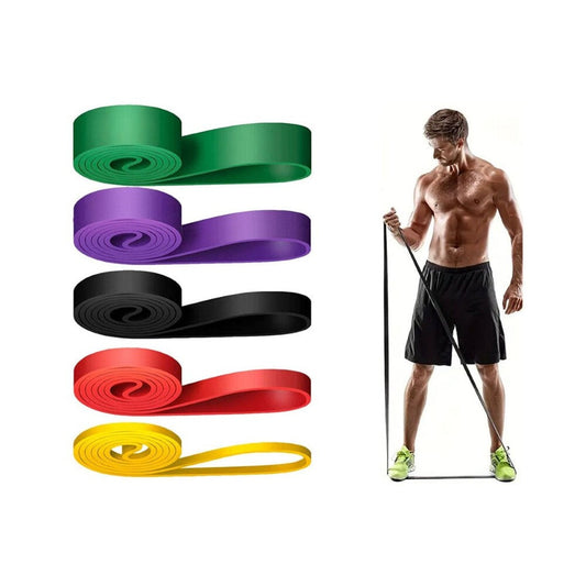 5Pcs Resistance Bands Exercise Yoga Pilates Rubber Fitness Training