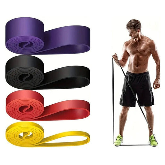 4Pcs Resistance Bands Exercise Yoga Pilates Rubber Fitness Training