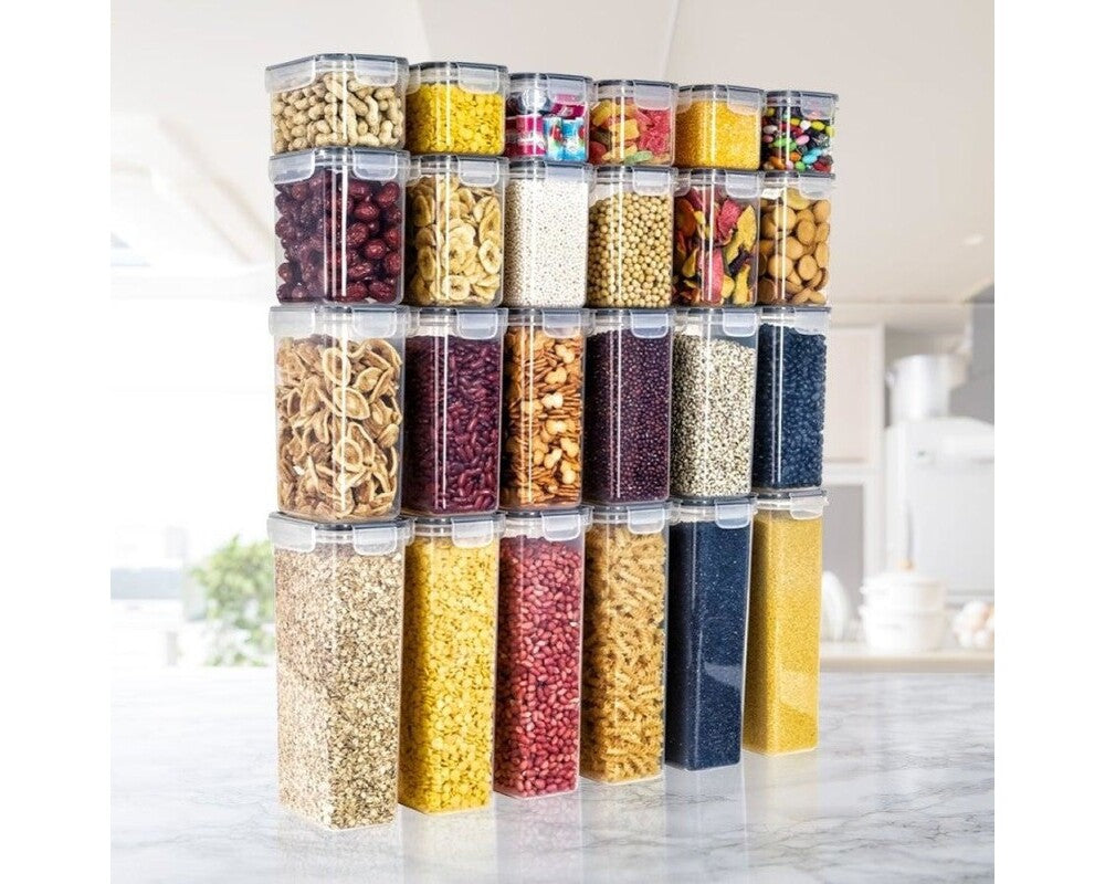 Food Storage Container Set Kitchen and Pantry Containers 24PCS