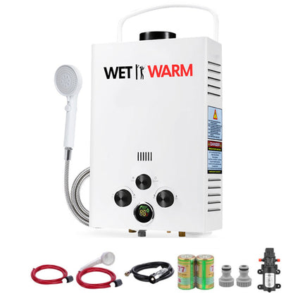 Gas Water Heater 8L + 12V Pump